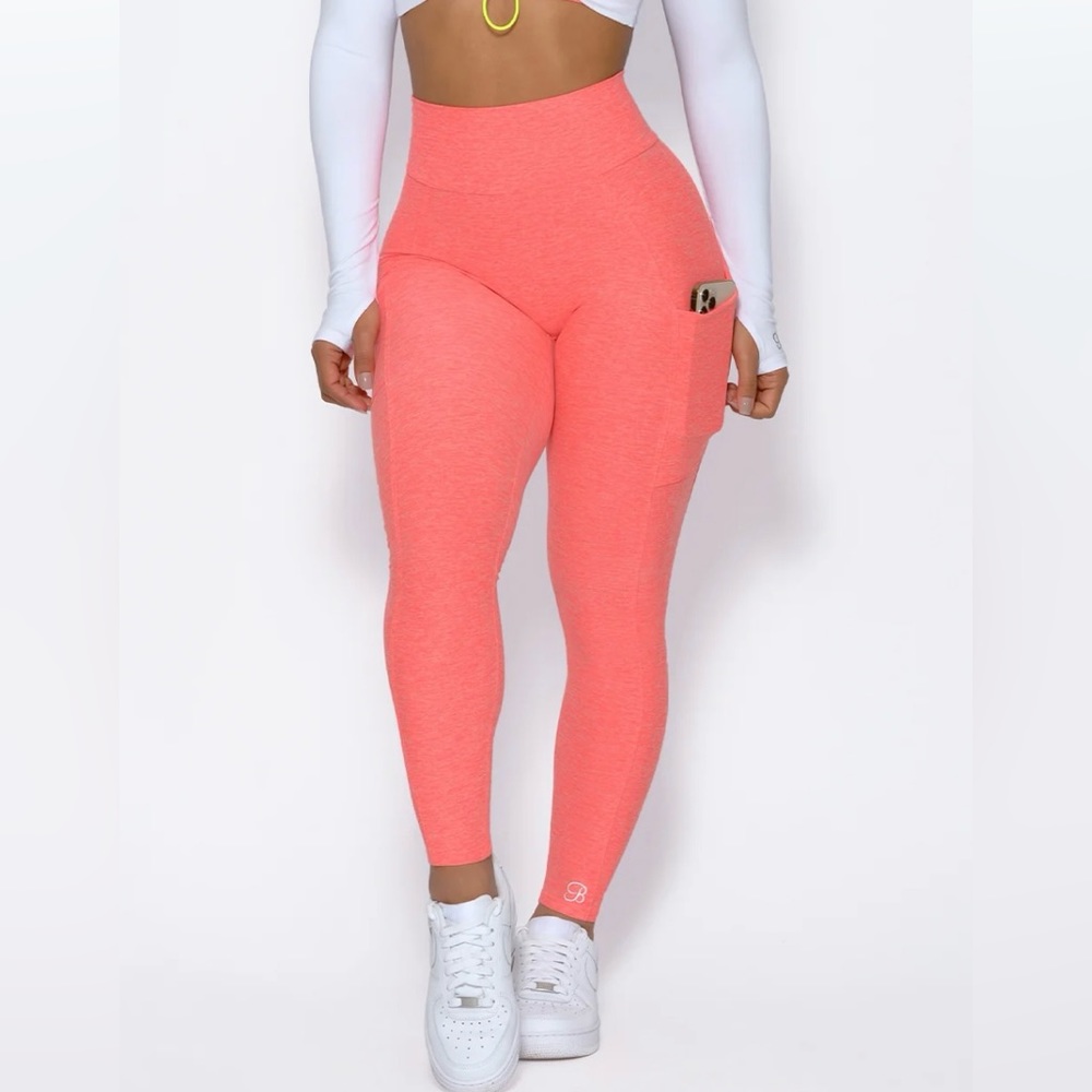 Bombshell Sportswear Curves Leggings - S / Coral